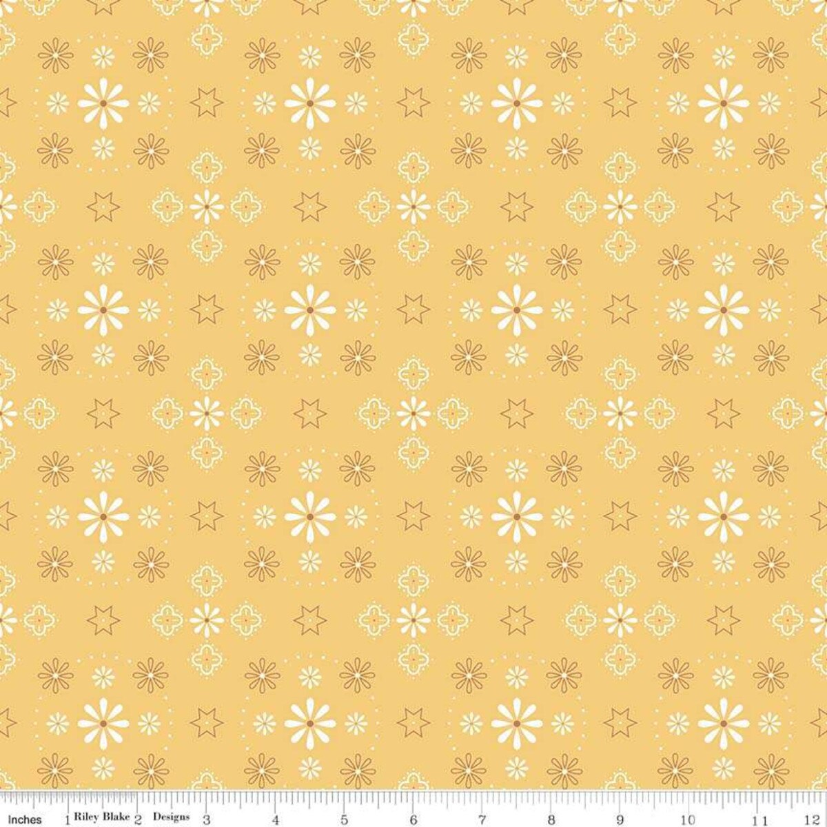 Bee Backings & Borders Bandana Honey 108" Wide Yardage Lori Holt
