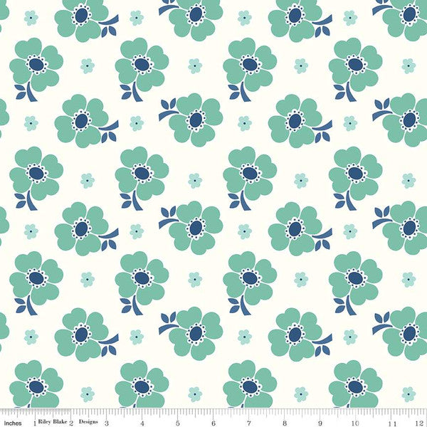 Bee Vintage Seaglass 108" Wide Yardage Lori Holt