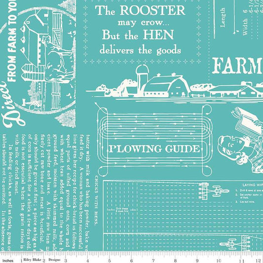 Farm Girl Vintage Farm Girl Life Cottage 108" Wide Yardage Lori Holt