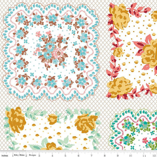Granny Chic Handkerchief Multi 108" Wide Yardage Lori Holt