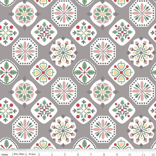 Stitch Gray 108" Wide Yardage Lori Holt