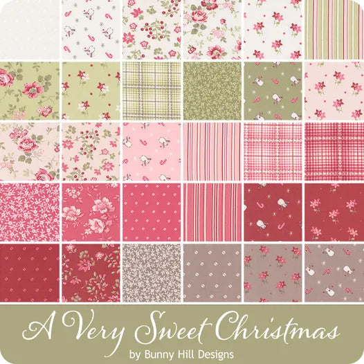 A Very Sweet Christmas Fat Quarter Bundle Bunny Hill Designs for Moda Fabrics