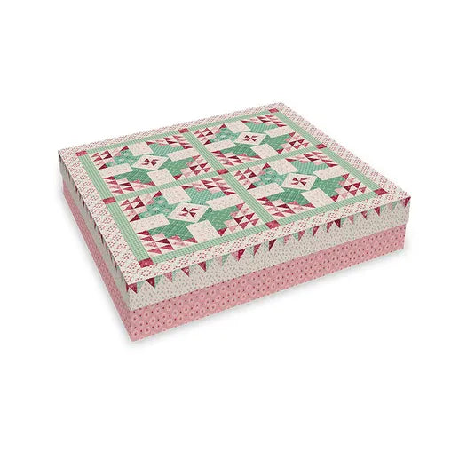 Berry Baskets Table Topper Quilt Kit Featuring Berry & Sage by Lori Holt