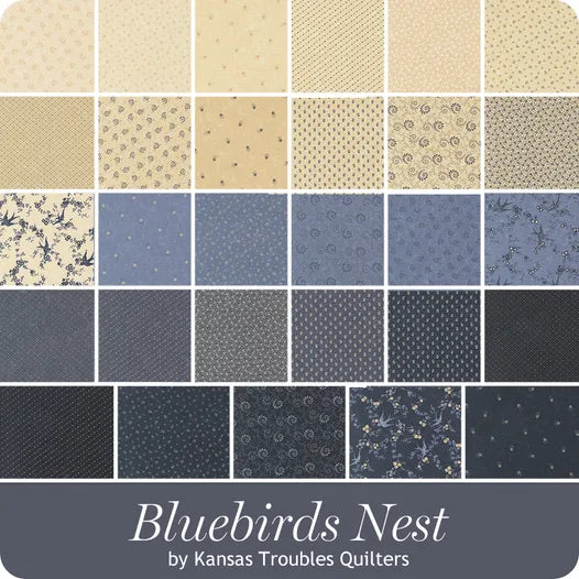Bluebird's Nest Fat Quarter Bundle Kansas Troubles Quilters for Moda Fabrics