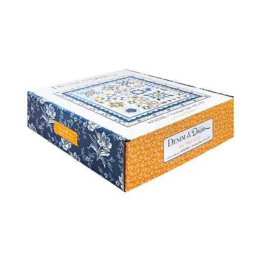 Denim Halloween Figs Quilt Kit Featuring Denim & Daisies by Fig Tree Quilts