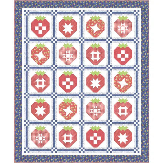 Strawberry Sampler Quilt Kit Featuring Fruit Salad by Corey Yoder