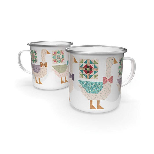 Gentler Times Camp Style Enamel Tin Mug Lori Holt of Bee in My Bonnet