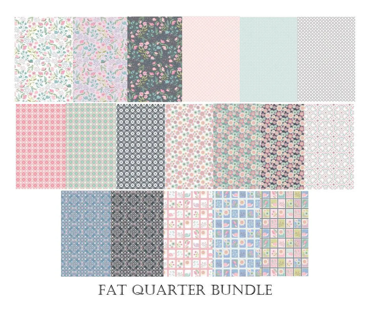 Le Petit Escargot Fat Quarter Bundle by Lori Woods for Poppie Cotton