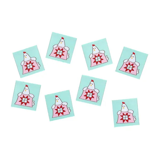 Quilter Chicken Premium Woven Sew In Labels Minki Kim