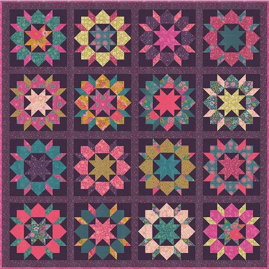 Swoon Sixteen Quilt Kit Featuring Parlor by Crystal Manning