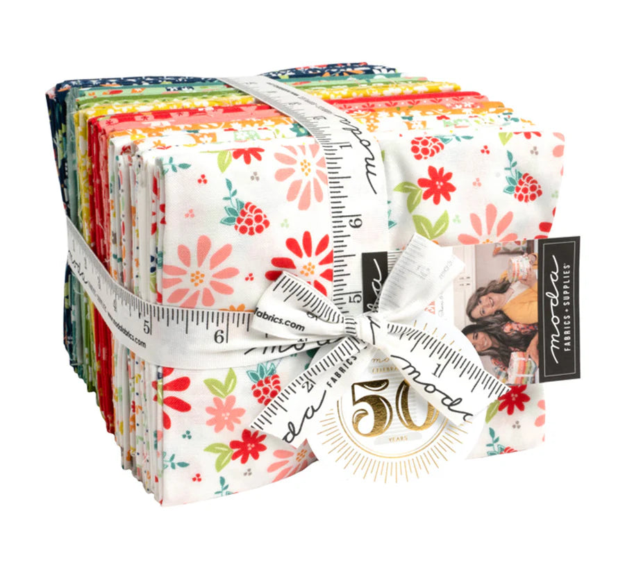 Raspberry Summer Fat Quarter Bundle Sherri & Chelsi for Moda Fabrics