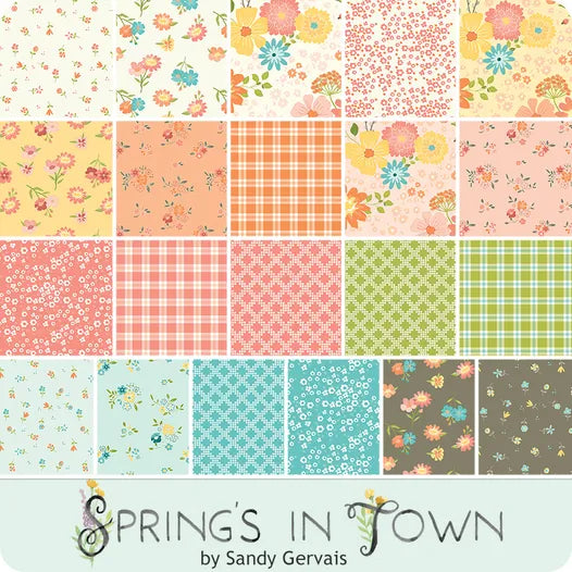 Spring's In Town Fat Quarter Bundle Sandy Gervais for Riley Blake Designs
