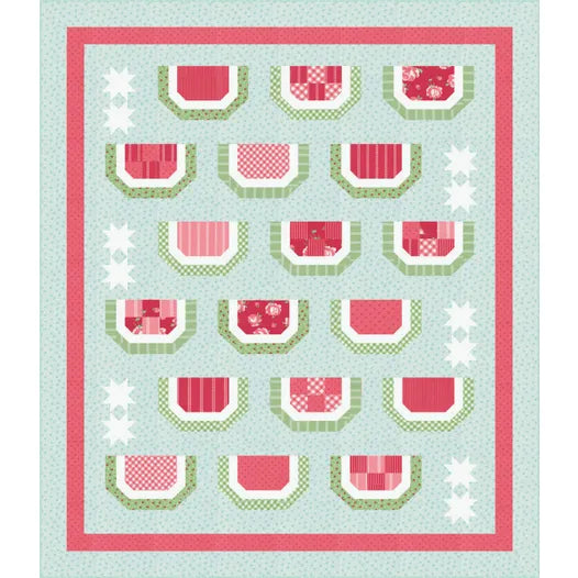 Watermelon Patchwork Quilt Kit Featuring Summertime by Camille Roskelley
